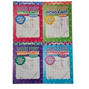 Kappa Braintainment Large Print Word-Finds Books Set Vol 495-498 Multi Excellent